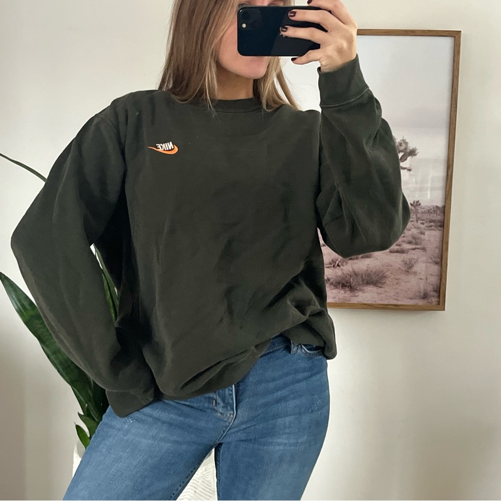 Nike Women's Dark Green Sweatshirt